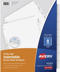 Avery® Big Tab Extra-Wide Insertable Dividers