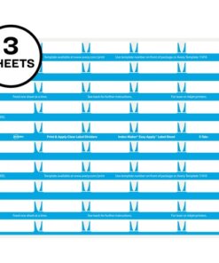 Avery® 5 Tab Easy Print & Apply Clear Label Sheet Refills (11225)
