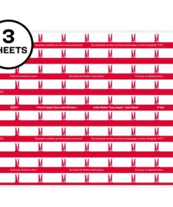 Avery® 8 Tab Easy Print & Apply Clear Label Sheet Refills (11226)