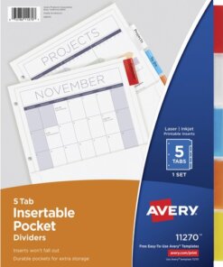 Avery® Pocket Insertable Dividers