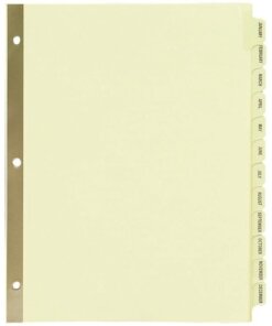 Avery® Laminated Dividers - Gold Reinforced