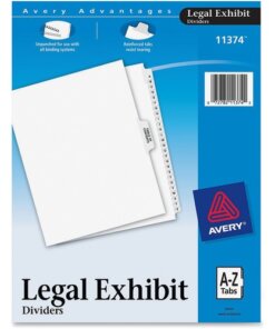Avery® Premium Collated Legal Exhibit Dividers with Table of Contents Tab - Avery Style