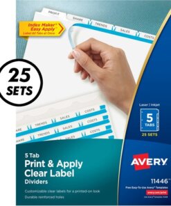 Avery® Index Maker Print & Apply Dividers
