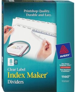 Avery® Print & Apply Clear Label Dividers - Index Maker Easy Apply Label Strip