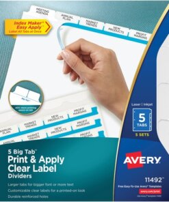 Avery® Big Tab Index Maker Index Divider