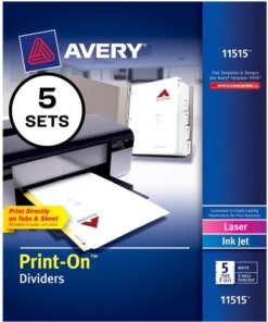 Avery® Customizable Print-On Dividers