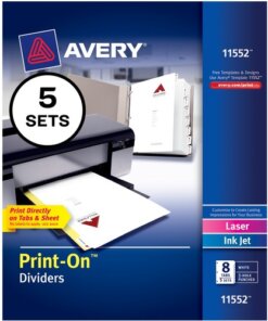 Avery® Customizable Print-On Dividers