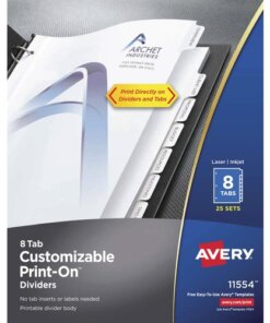 Avery® Customizable Print-On Dividers