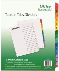 Avery® Office Essentials Table 'n Tabs Dividers