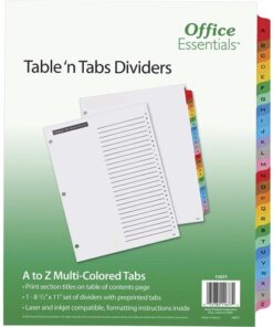 Avery® A-Z Table 'N Tabs Dividers