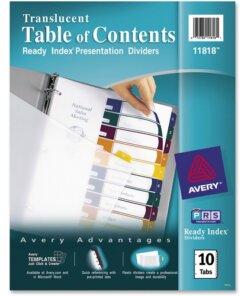 Avery® Ready Index Customizable TOC Binder Dividers