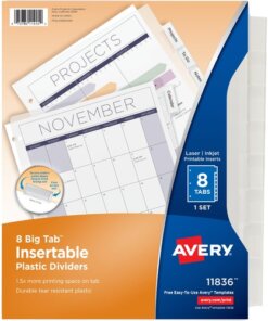Avery® Big Tab Insertable Plastic Dividers