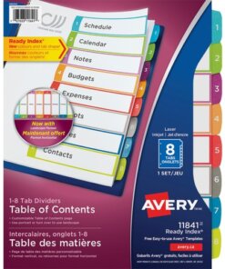 Avery® Ready Index Custom TOC Binder Dividers