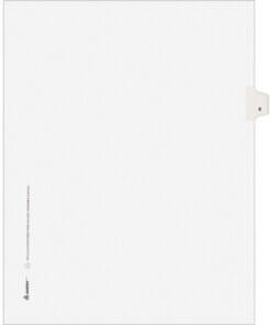 Avery® Individual Legal Exhibit Dividers - Avery Style - Unpunched