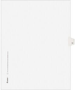 Avery® Individual Legal Exhibit Dividers - Avery Style - Unpunched
