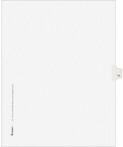 Avery® Individual Legal Exhibit Dividers - Avery Style - Unpunched