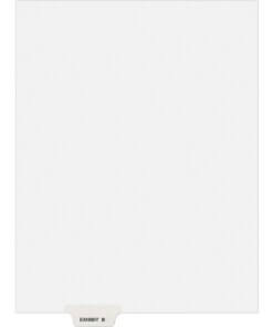 Avery® Individual Legal Exhibit Dividers - Avery Style - Unpunched