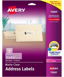 Avery® Matte Address Labels - Sure Feed Technology