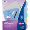Avery® Big Tab Write & Erase Durable Dividers, 5 Multicolor Tabs