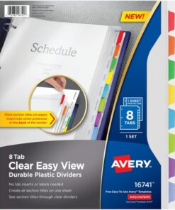 Avery® Easy View Plastic Dividers