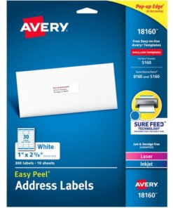 Avery® Easy Peel Address Labels - Sure Feed Technology