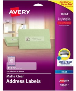 Avery® Easy Peel Inkjet Printer Mailing Labels