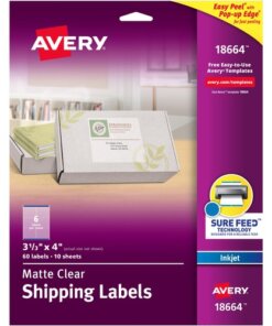 Avery® Easy Peel Inkjet Printer Mailing Labels