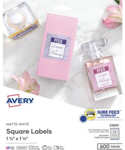 Avery® Print-to-the-Edge Easy Peel Square Labels