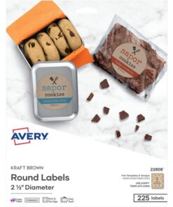Avery® Print-To-The-Edge Kraft Brown Labels