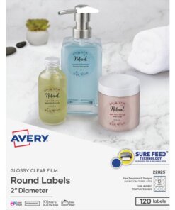 Avery® Print-to-the-Edge Glossy Round Labels