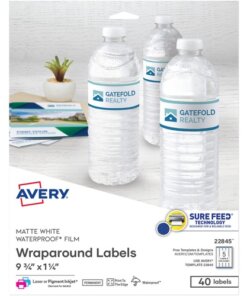 Avery® Durable Waterproof Labels, 1.25" x 9.75" , 40 Total