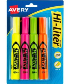 Avery® Desk-Style, Assorted Colors, 4 Count (24063)