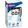 Black Avery® Desk-Style Dry Erase Markers