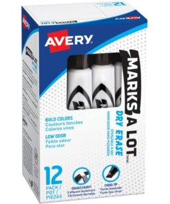 Black Avery® Desk-Style Dry Erase Markers