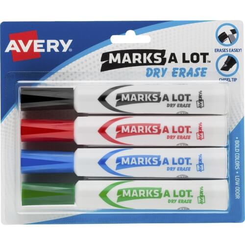 Avery® Marks A Lot Desk-Style Dry-Erase Markers
