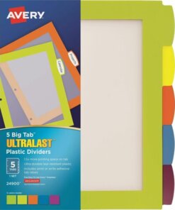 Avery® Ultralast Big Tab Plastic Dividers