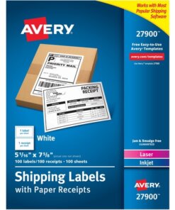 Avery® Repositionable Shipping Labels - Sure Feed Technology