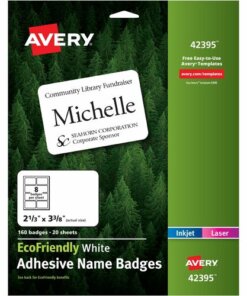 Avery® Eco-friendly Premium Name Badge Labels