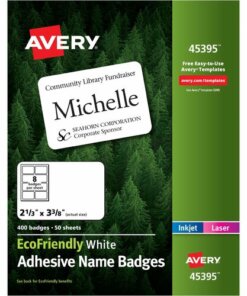 Avery® Eco-friendly Premium Name Badge Labels