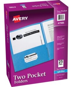 Light Blue Avery® Letter Pocket Folder