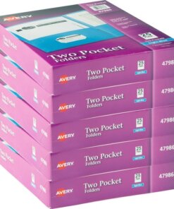 Light Blue Avery® Letter Pocket Folder