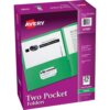 Green Avery® Letter Pocket Folder