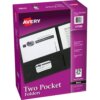 Black Avery® Letter Pocket Folder