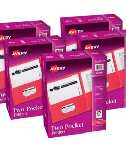 Red Avery® Letter Pocket Folder