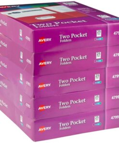 Avery® Letter Pocket Folder 5 pack