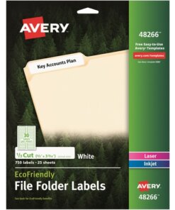 Avery® EcoFriendly File Folder Label
