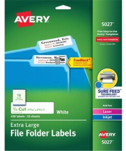Avery® Extra-Large File Folder Labels