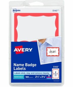 Avery® Border Print or Write Name Tags