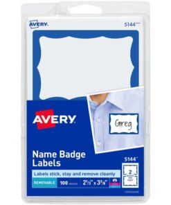 Avery® Border Print or Write Name Tags