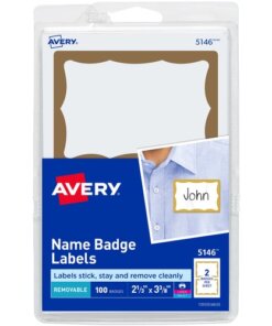 Avery® Border Print or Write Name Tags